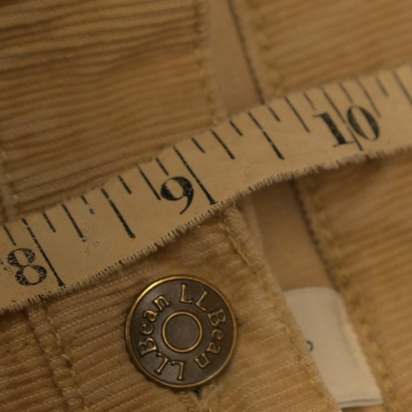 LL Bean BeanFlex Corduroy Favorite Fit Straight Leg Jeans Beige Womens 6 30x29 - Picture 6 of 7